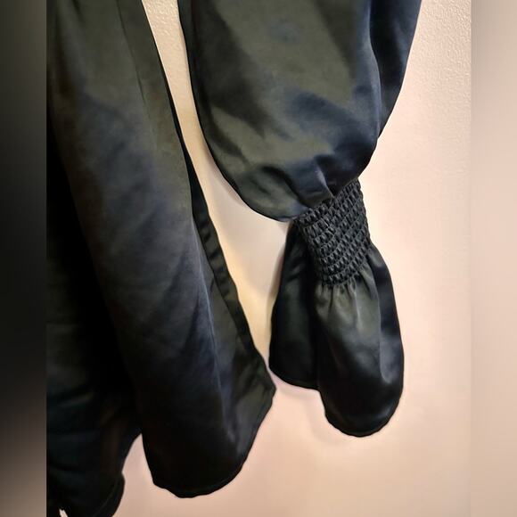 WeWoreWhat Smocked Long Sleeve Romper Women's Medium Long Sleeve - Picture 7 of 12